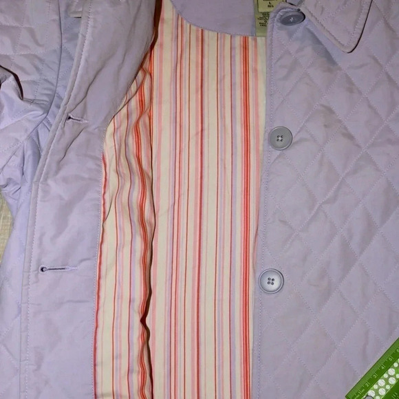 LL Bean Quilted Jacket Women's L Lavender - Picture 6 of 11